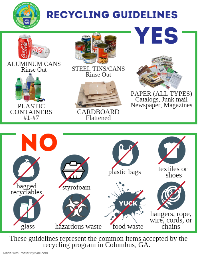 KCBC Final RECYCLING GUIDELINES Updated 85x11 - Made with PosterMyWall